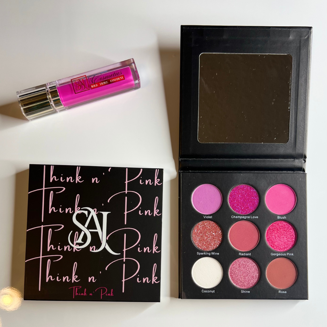 n\' – Pink Eyeshadow LLC SAJ Cosmetics Palette Think